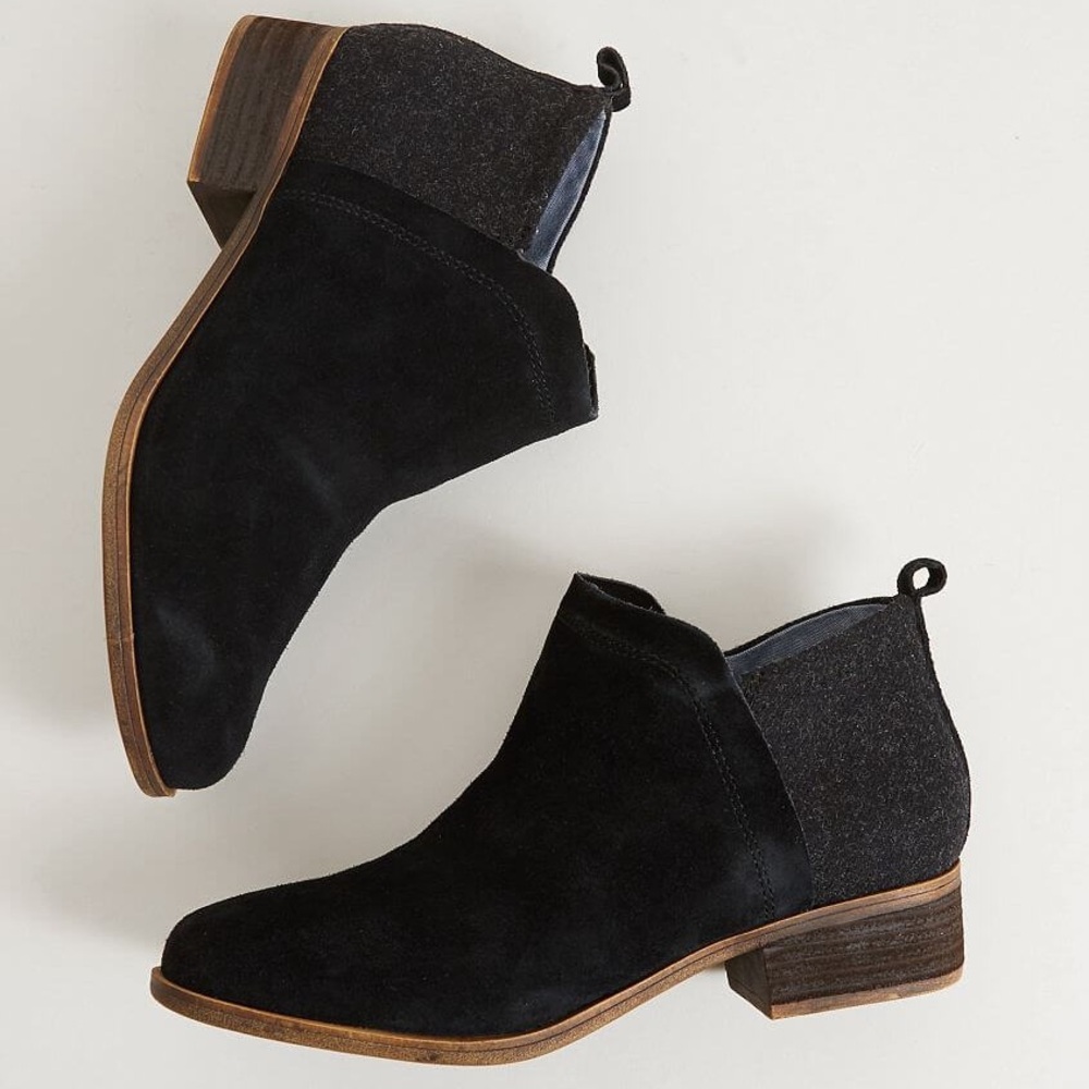TOMS Deia Ankle Booties Black Size 6